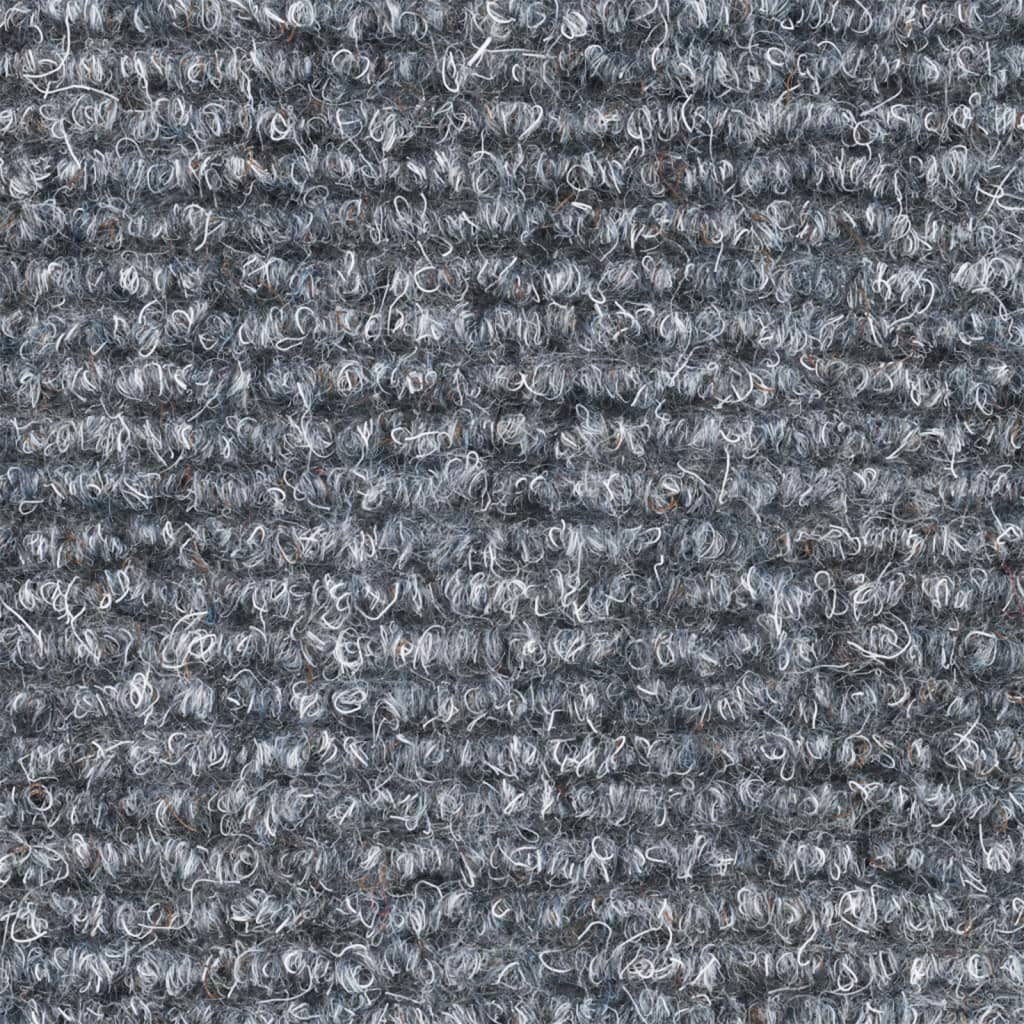 Stair Mats Self-adhesive 15 pcs 65x21x4 cm Light Grey Half Round Large