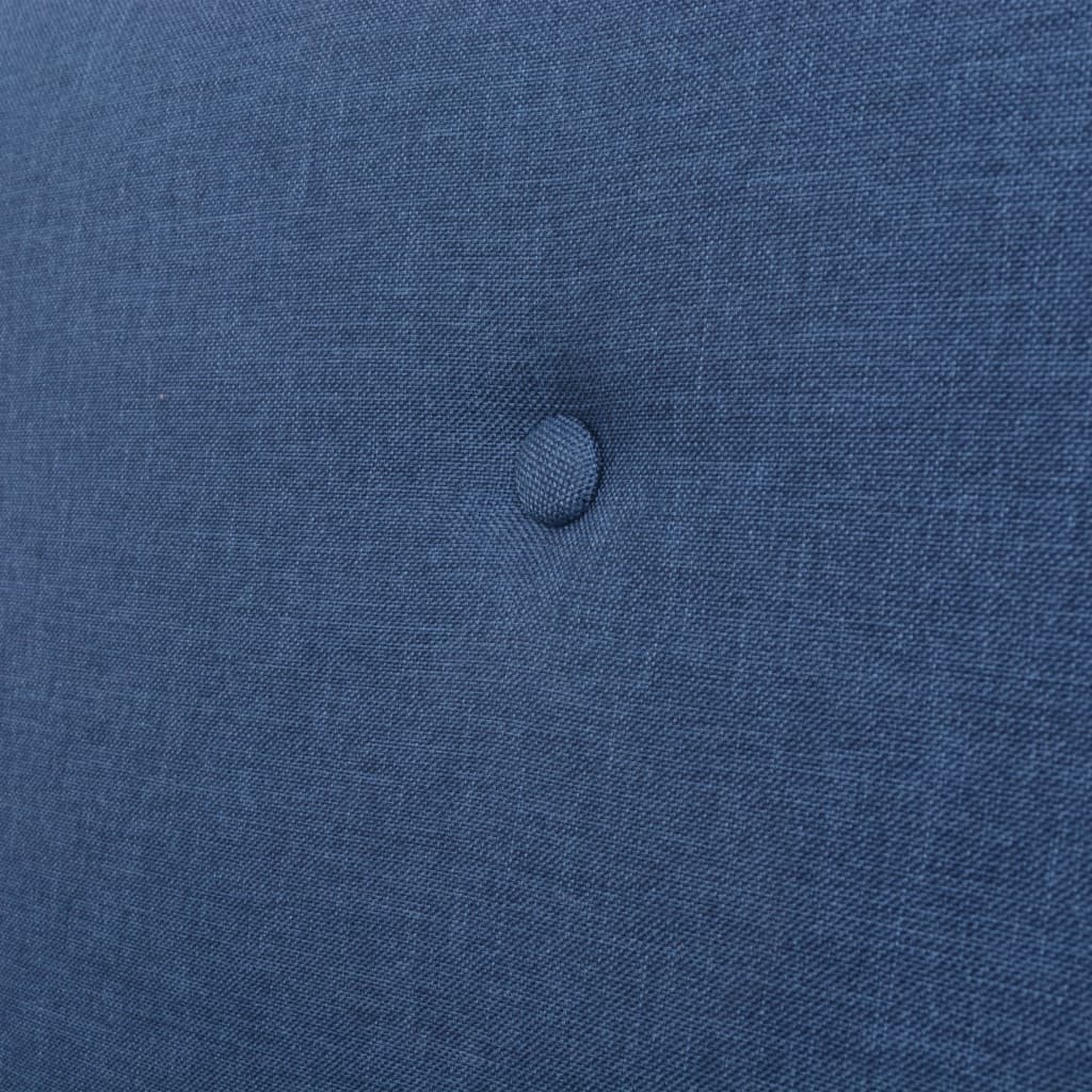 Sofa Set 2 Pieces Fabric Blue