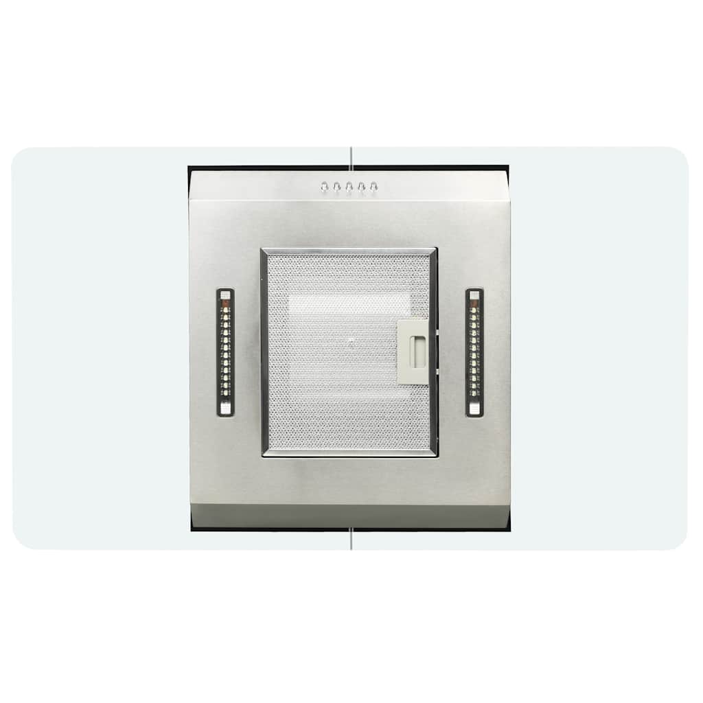 Island Range Hood 90 cm Stainless Steel 756 m³/h LED