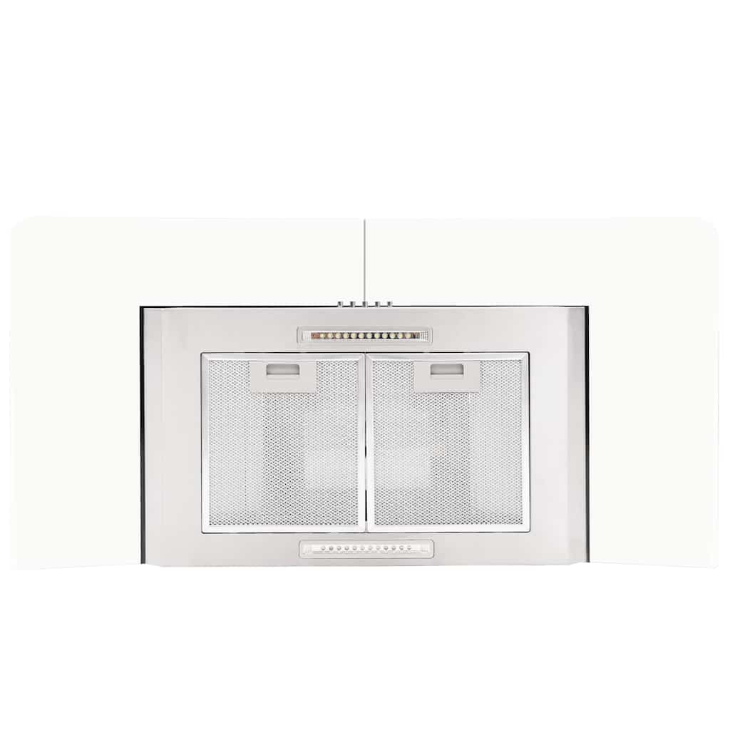 Wall Mounted Range Hood 90 cm Stainless Steel 756 m³/h LED