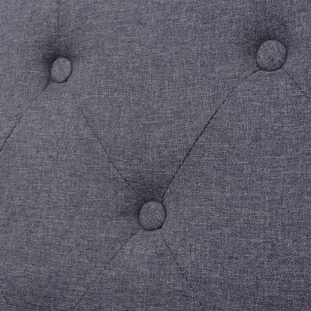 Sofa Set 2 Pieces Fabric Grey