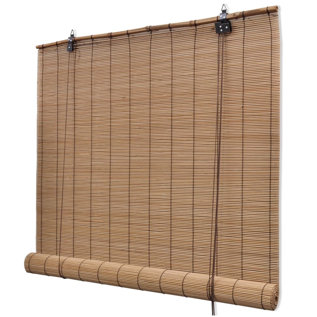 Roller Blind Bamboo 150x160 Cm Brown