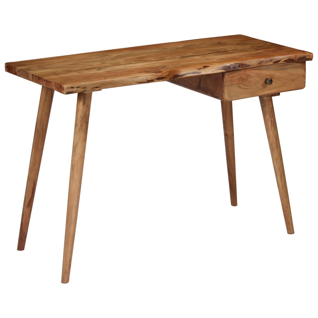Writing Table Solid Acacia Wood 110x50x76 cm