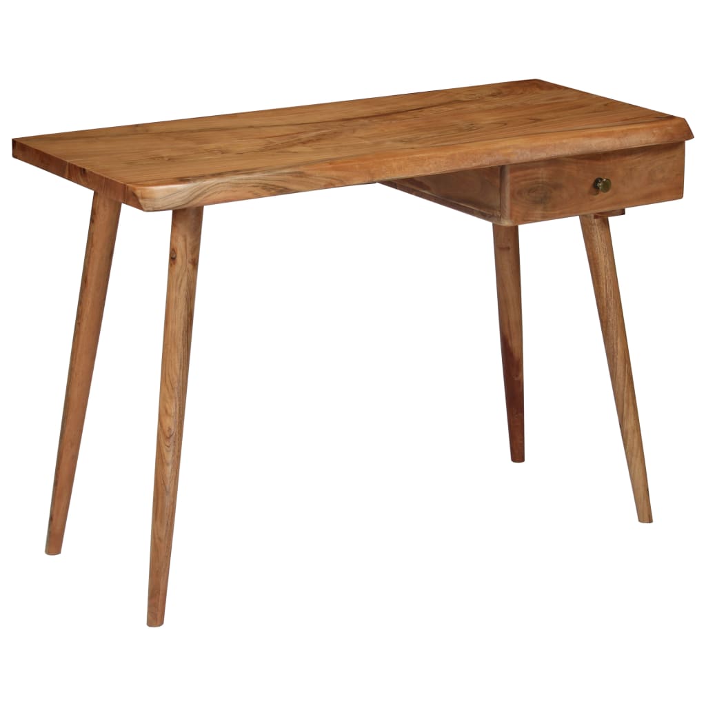 Writing Table Solid Acacia Wood 110x50x76 cm