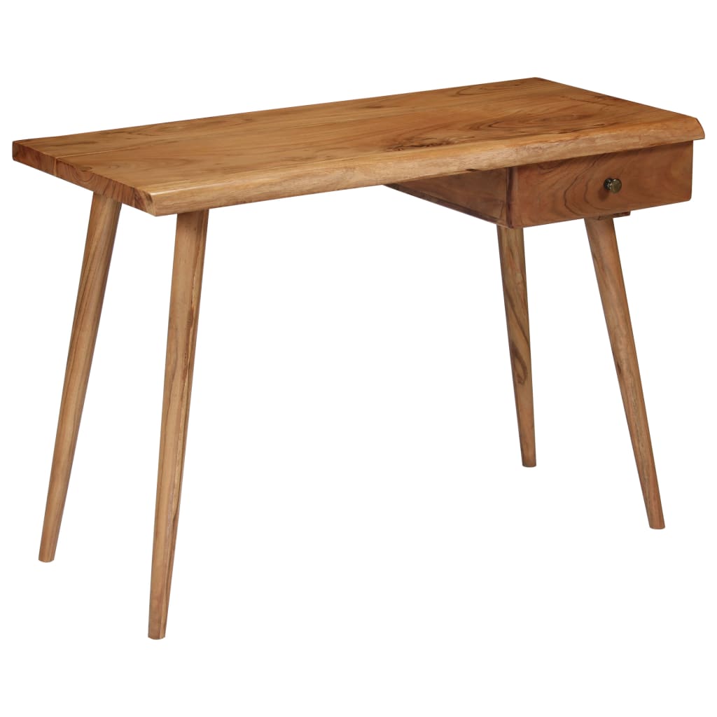 Writing Table Solid Acacia Wood 110x50x76 cm