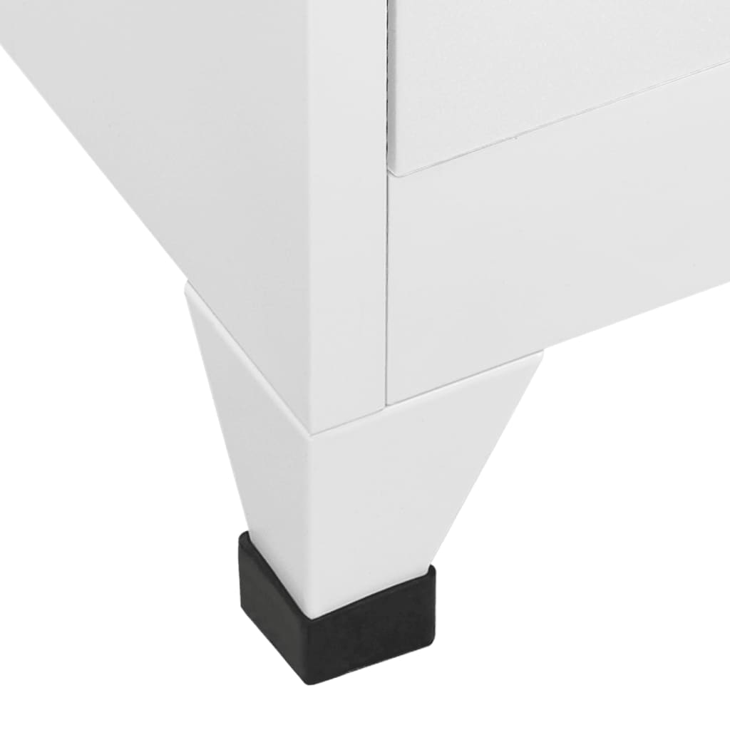 Locker Cabinet with 18 Compartments Metal 90x40x180 cm