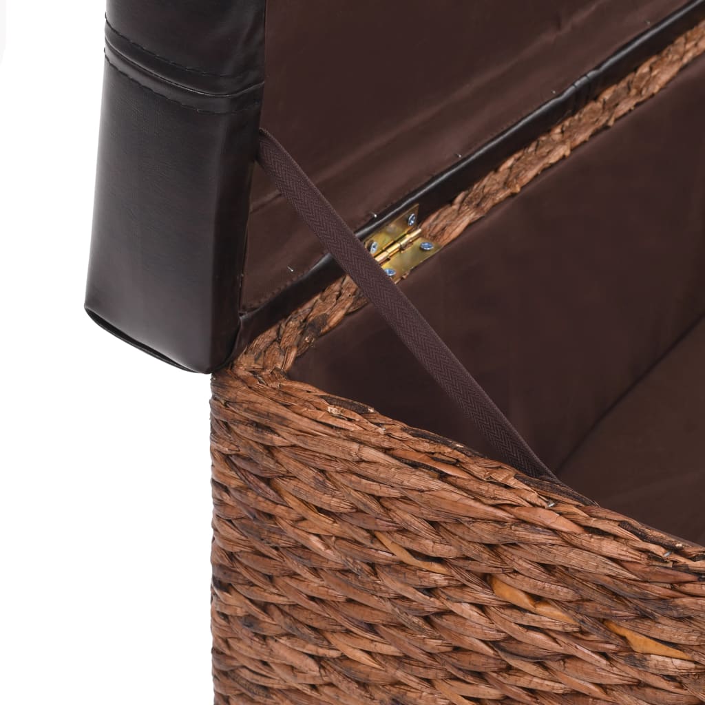 Bench Seagrass 140x29x36 Cm Brown