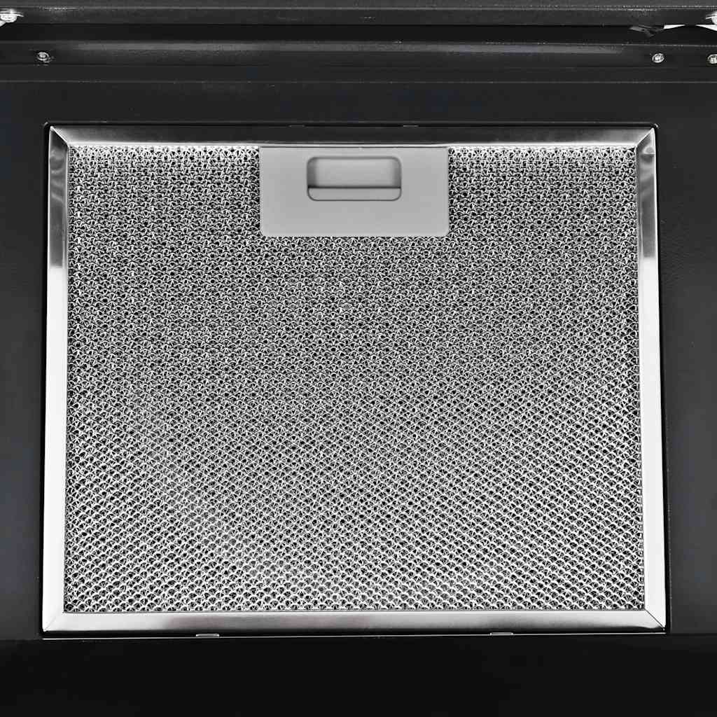 Wall Mounted Range Hood Stainless Steel 756 m³/h 60 cm Black