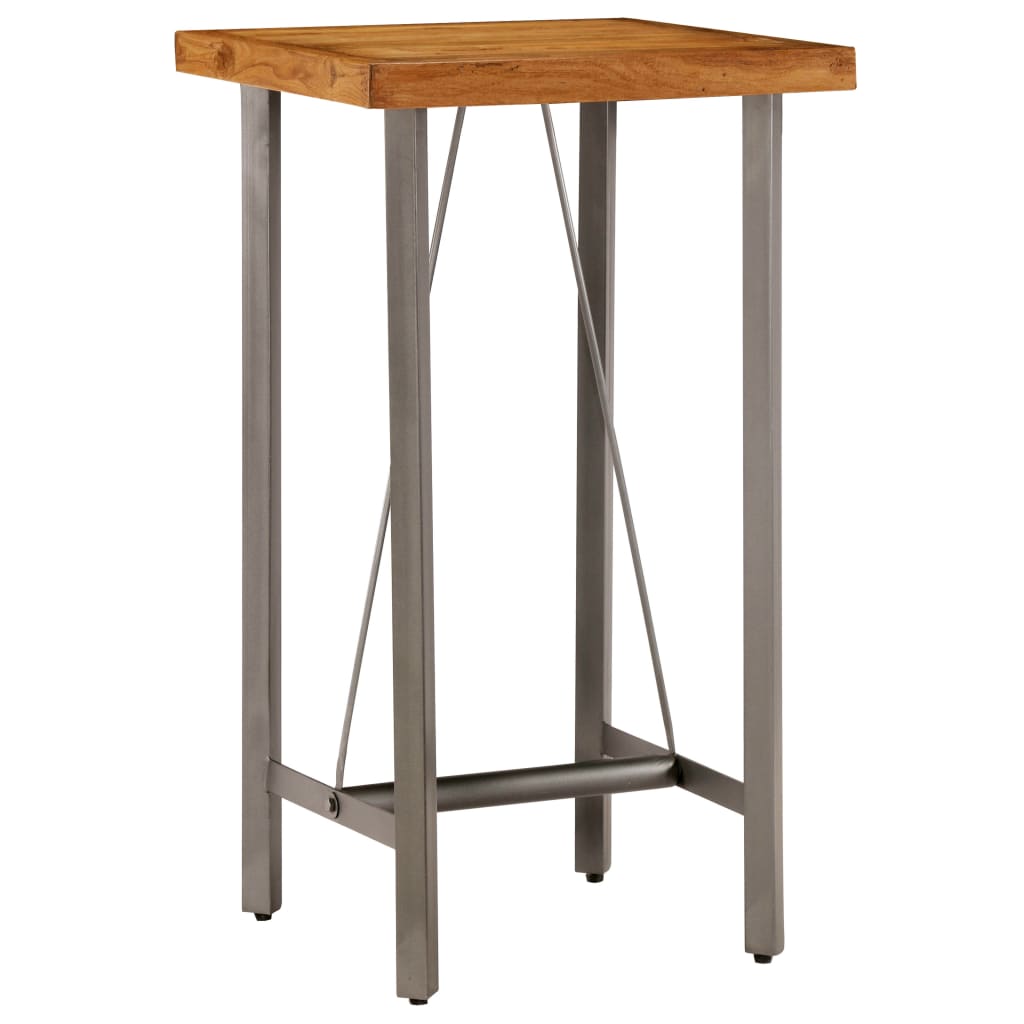 Bar Table Solid Reclaimed Teak 60x60x107 Cm