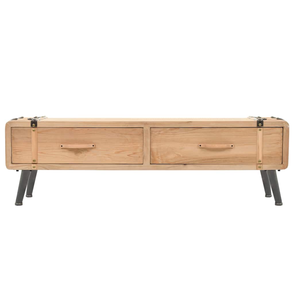 TV Cabinet Solid Fir Wood 120x33x35 cm