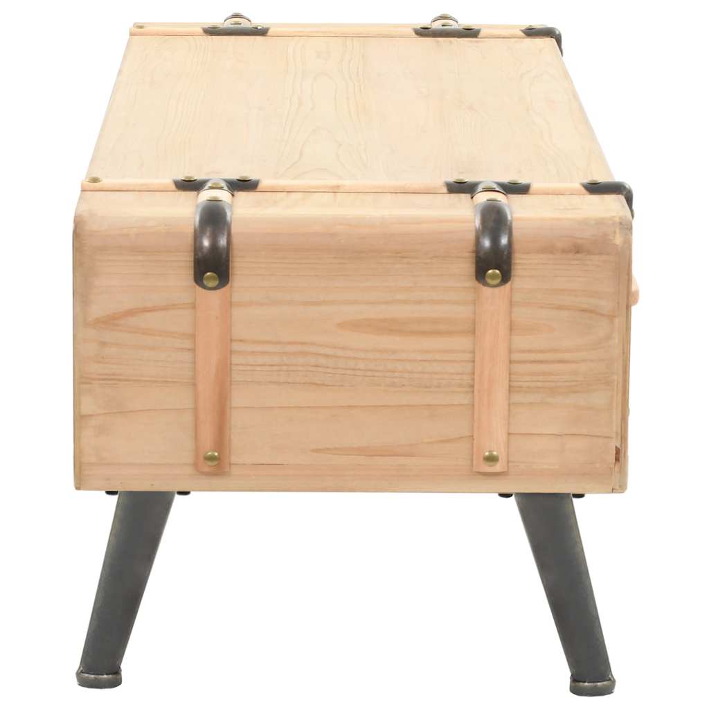 TV Cabinet Solid Fir Wood 120x33x35 cm