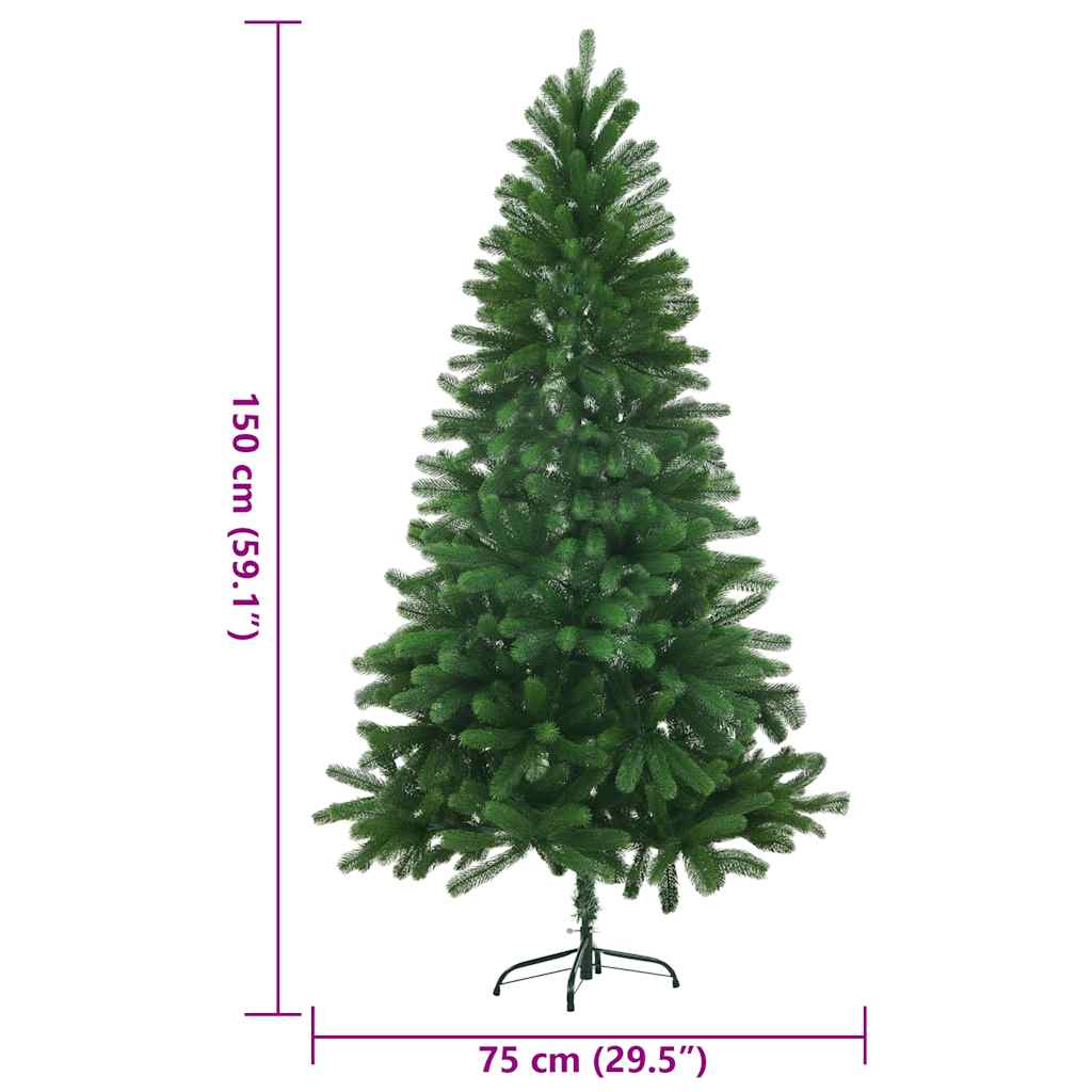 Faux Christmas Tree Lifelike Needles 150 cm Green