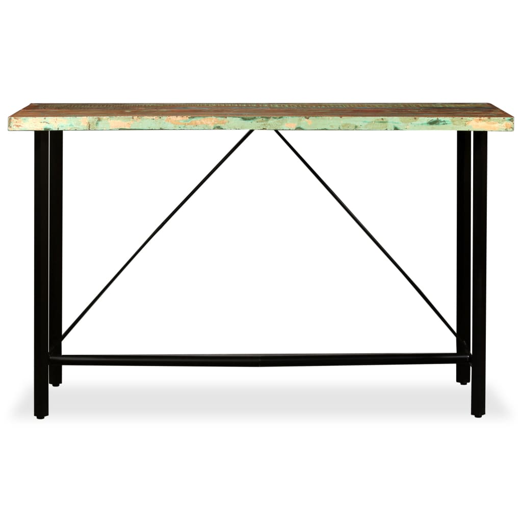 Bar Set 9 Pieces Solid Wood Reclaimed