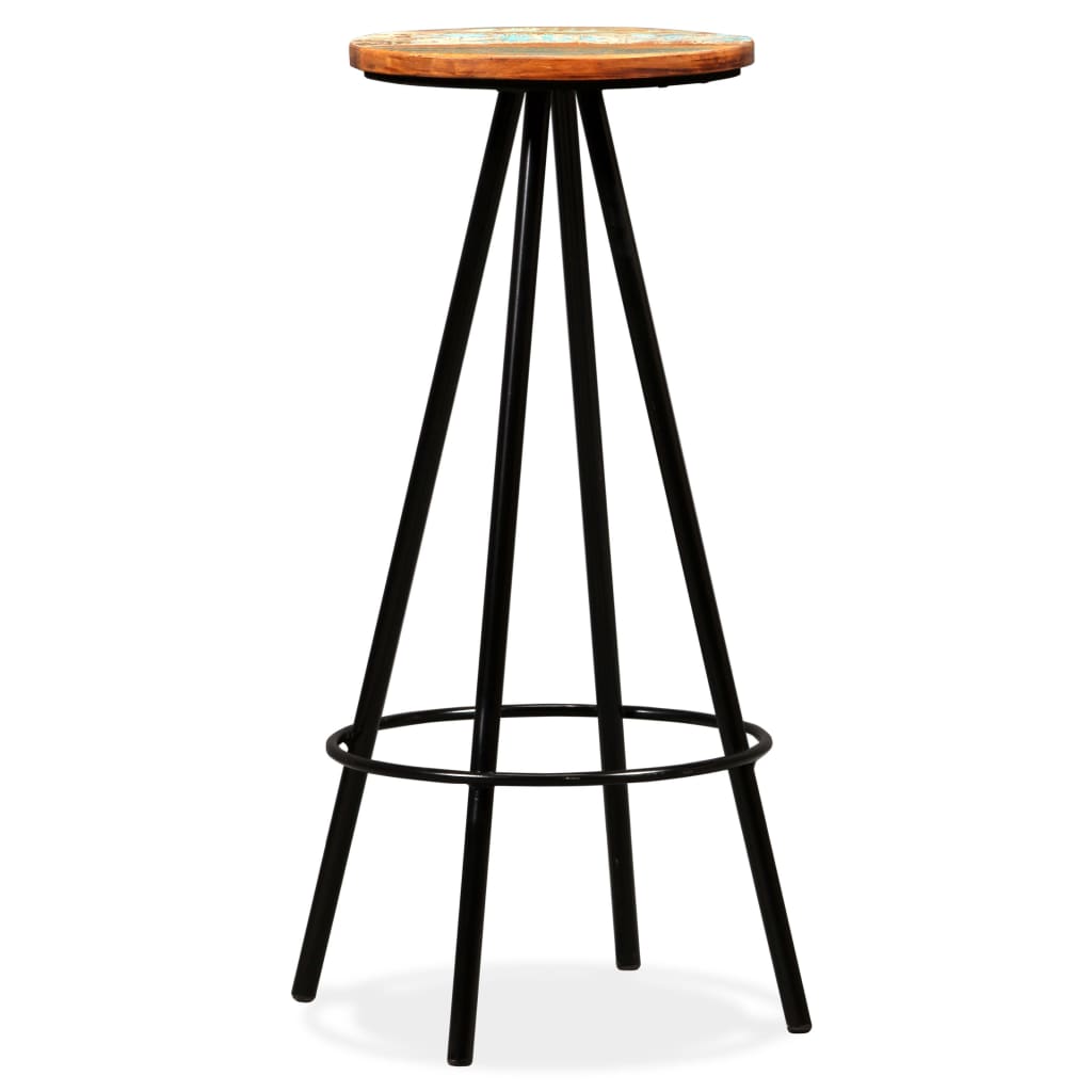 Bar Set 9 Pieces Solid Wood Reclaimed