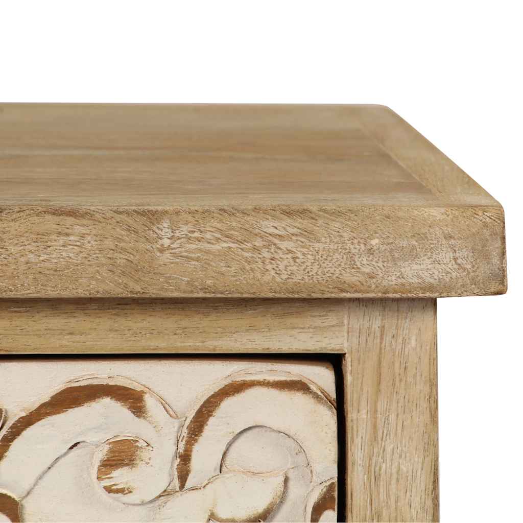 Bedside Table Solid Mango Wood 40x30x50 cm
