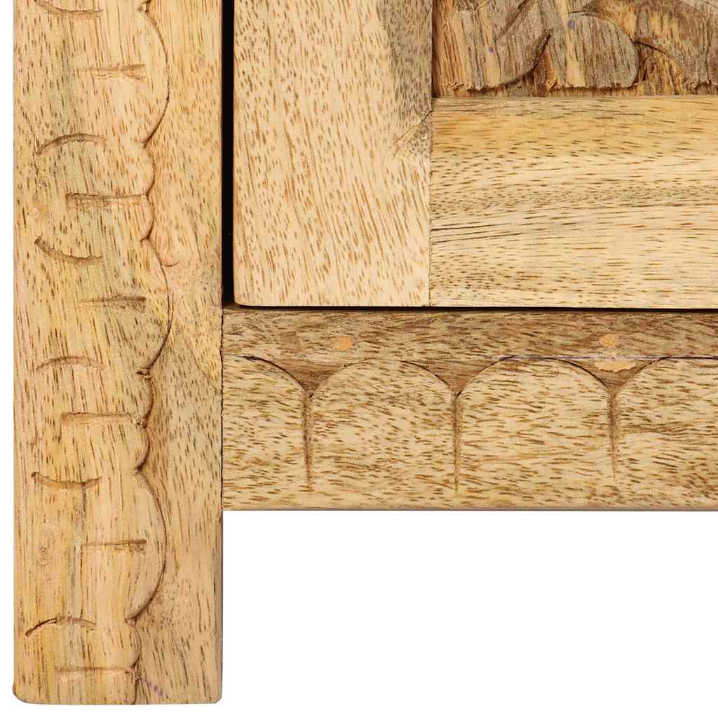 Bedside Table Solid Mango Wood 40x30x50 cm