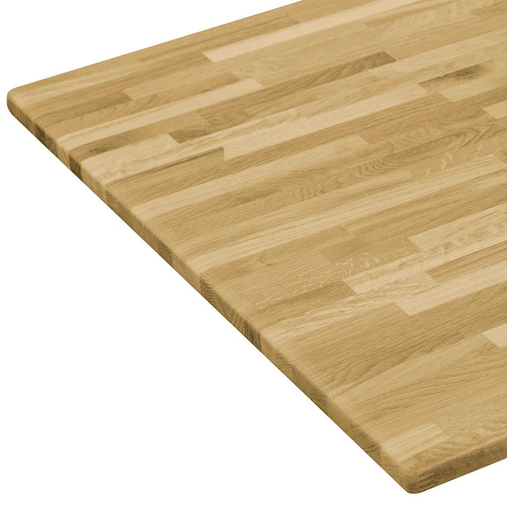 Table Top Solid Oak Wood Rectangular 23 mm 120x60 cm