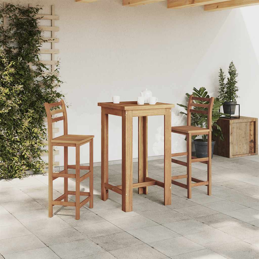 Bar Table Solid Acacia Wood 60x60x105 cm