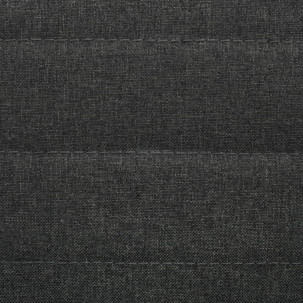 Dining Chairs 2 pcs Dark Grey Fabric