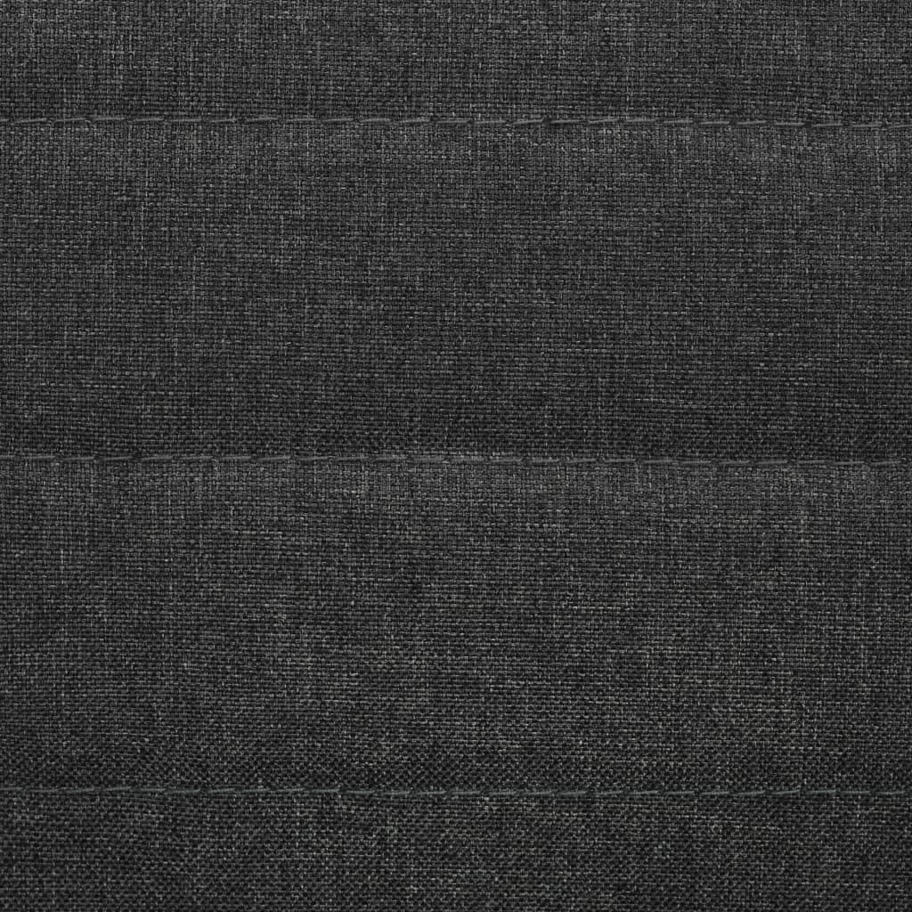 Dining Chairs 4 pcs Dark Grey Fabric