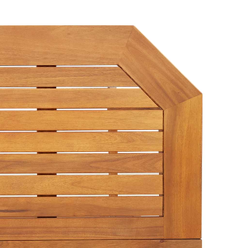 Bistro Table 90x50x75 cm Solid Acacia Wood