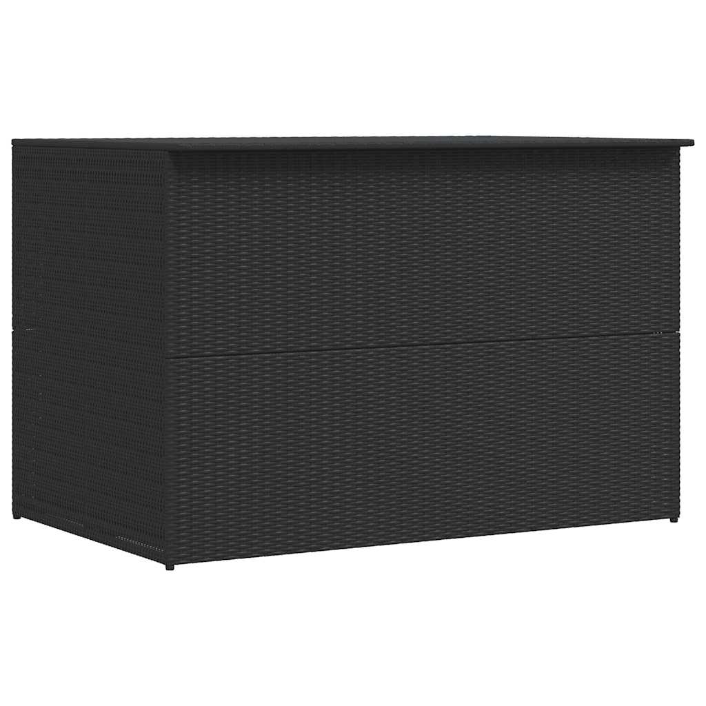 Garden Storage Box Black 150x100x100 cm Poly Rattan