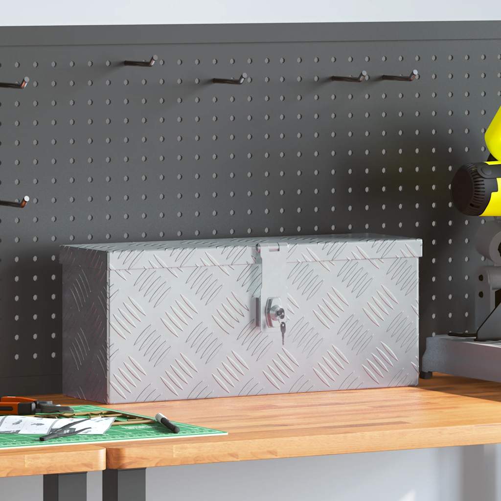 Aluminium Box 48.5x14x20 cm Silver