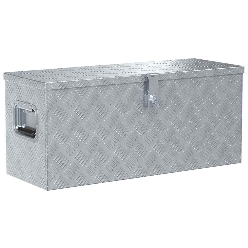Aluminium Box 80x30x35 cm Silver