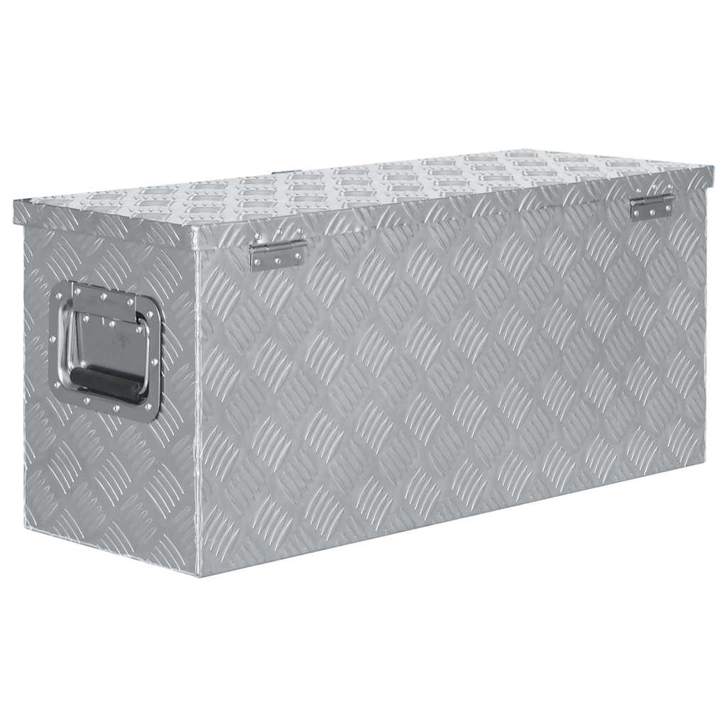 Aluminium Box 80x30x35 cm Silver