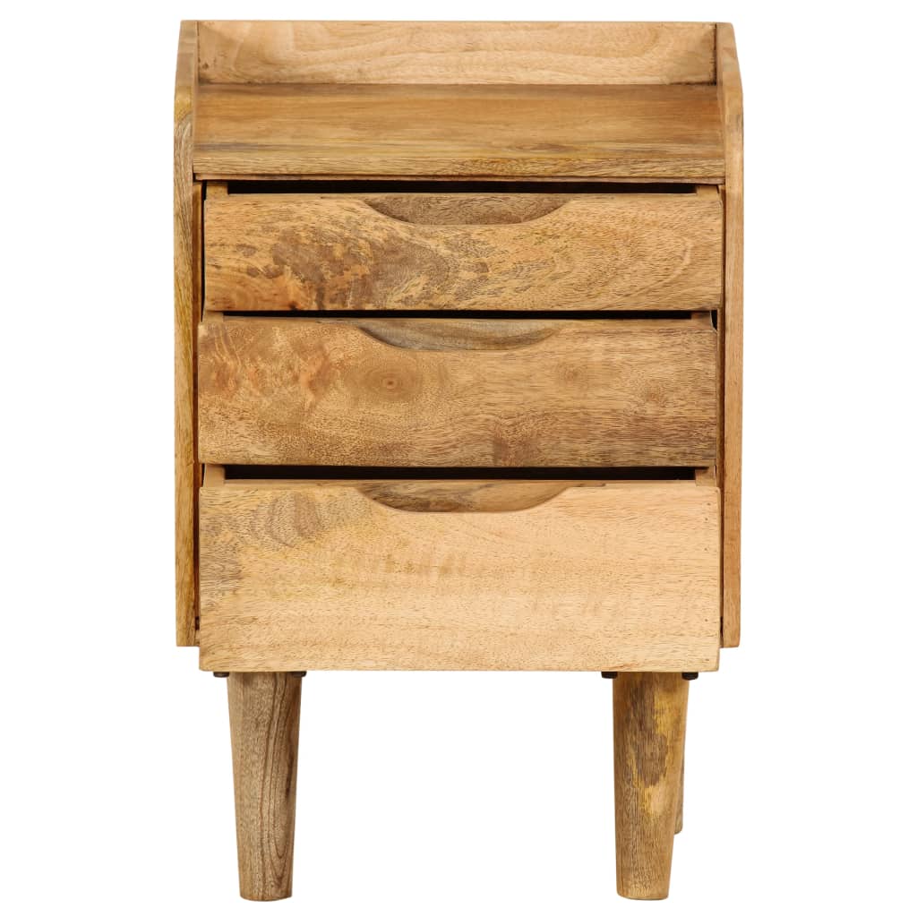 Bedside Cabinet Solid Mango Wood 40x30x59.5 Cm
