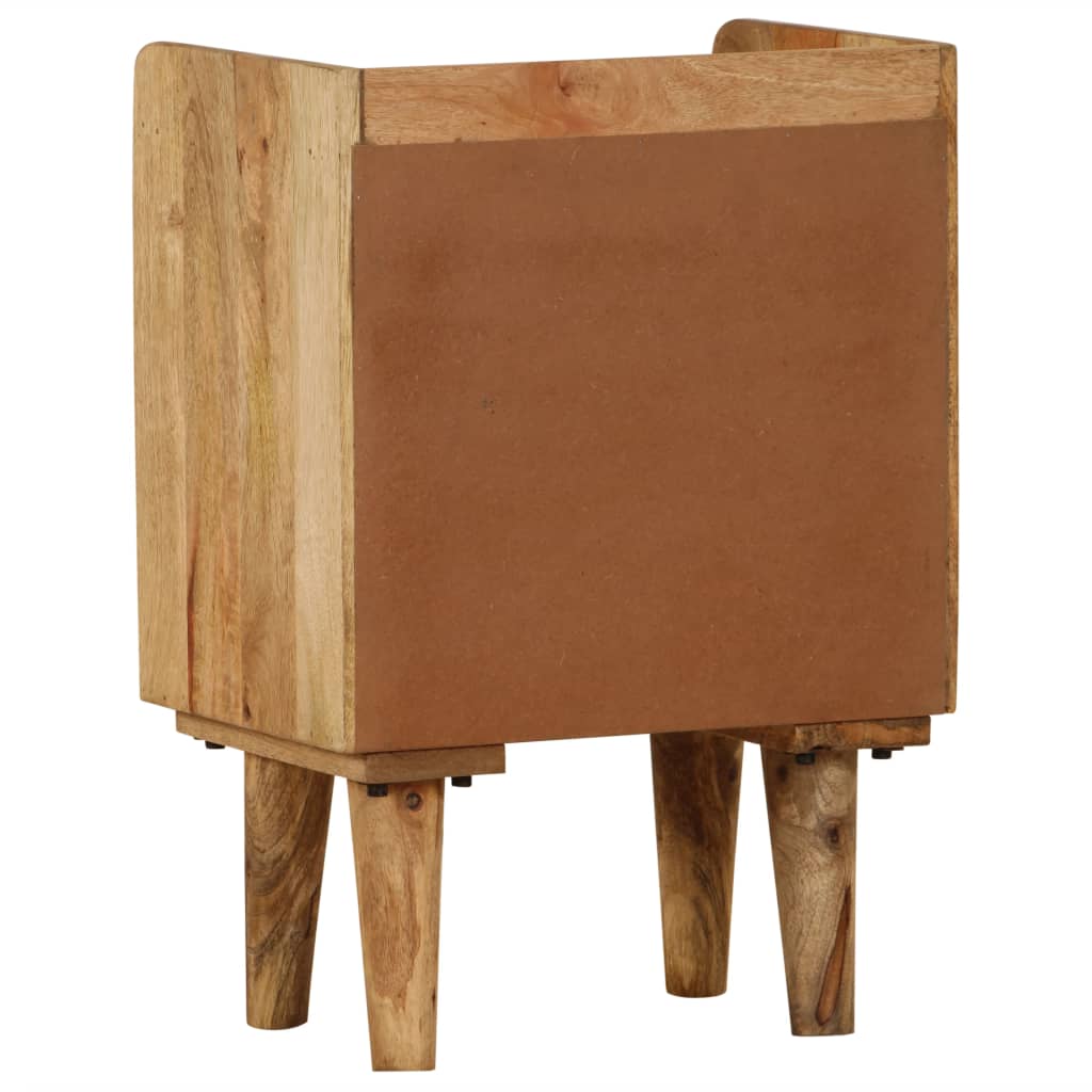 Bedside Cabinet Solid Mango Wood 40x30x59.5 Cm
