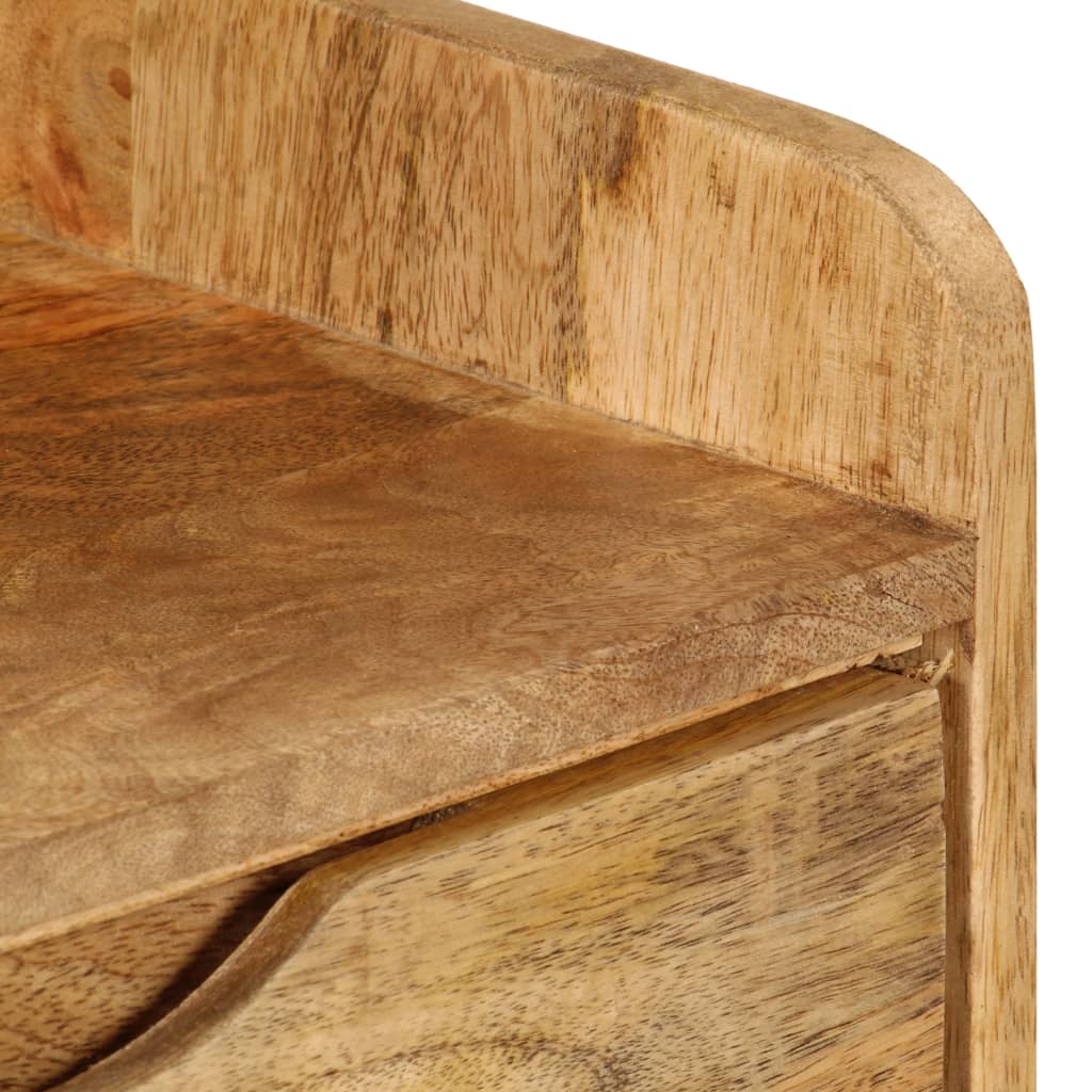 Bedside Cabinet Solid Mango Wood 40x30x59.5 Cm