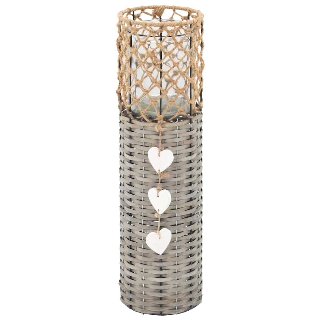 Freestanding Candle Lanterns 3 pcs Wicker