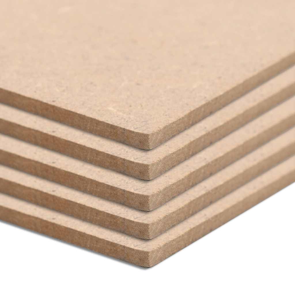 20 pcs MDF Sheets Square 60x60 cm 2.5 mm