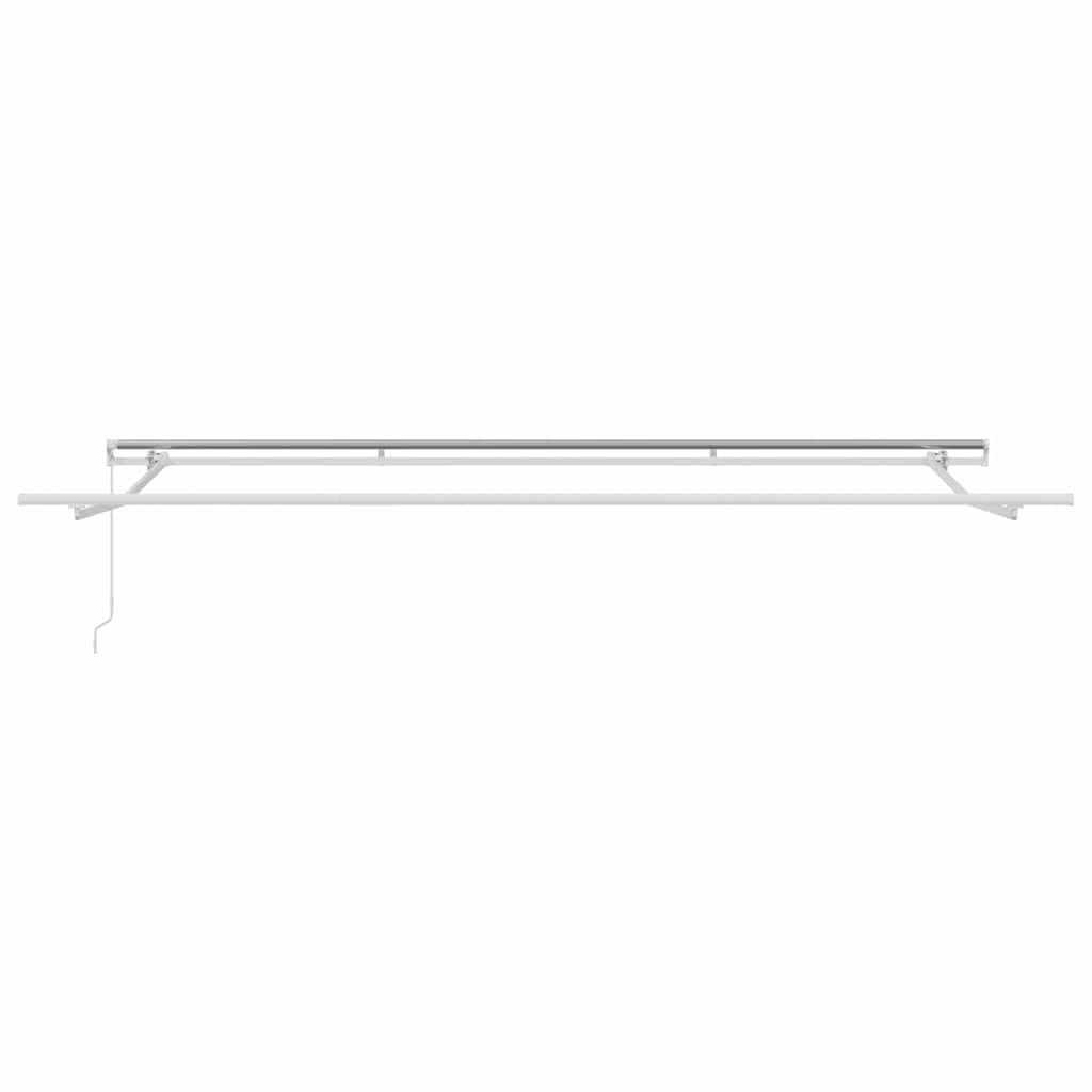Awning Manual White 4 x 3 m Metal