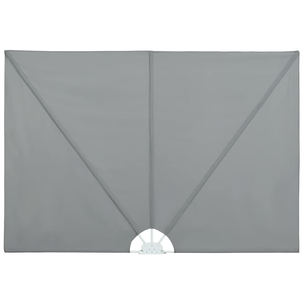 Collapsible Terrace Side Awning Grey 300x200 cm