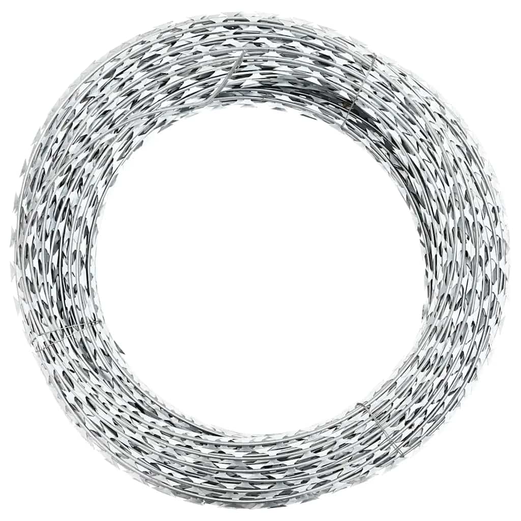 Clipped Concertina Razor Wire Galvanised Steel 300 m