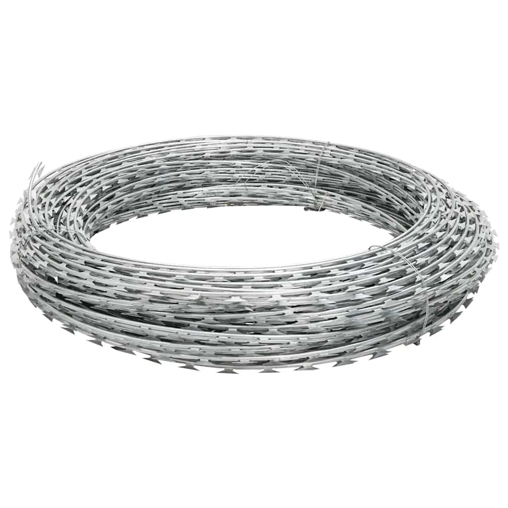 Clipped Concertina Razor Wire Galvanised Steel 300 m