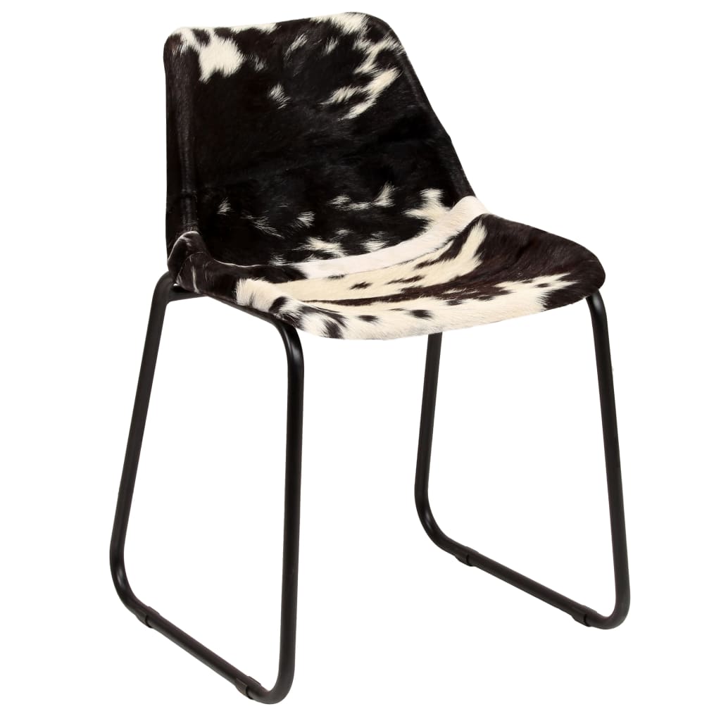 Dining Chair 4 pcs Genuine Goat Leather