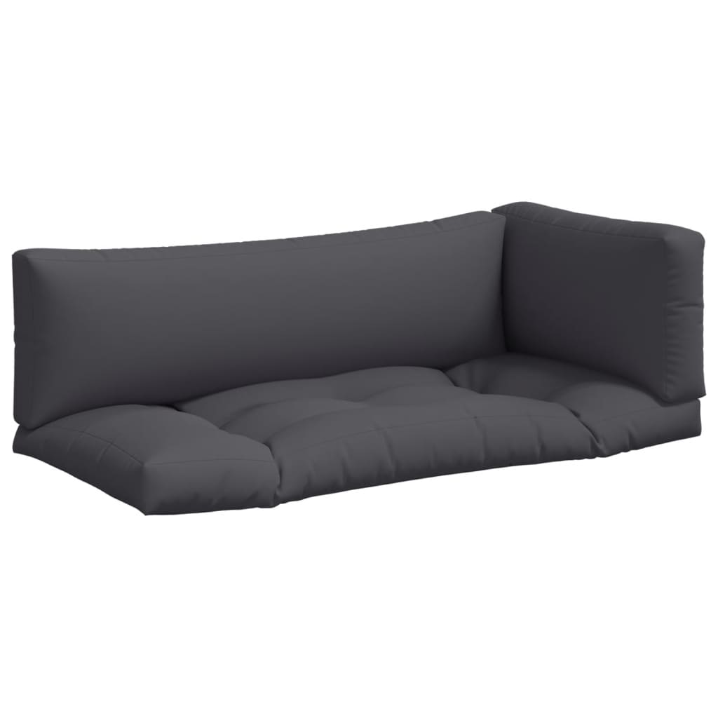 Pallet Cushions 3 pcs Grey Fabric