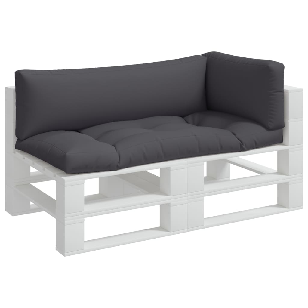 Pallet Cushions 3 pcs Grey Fabric