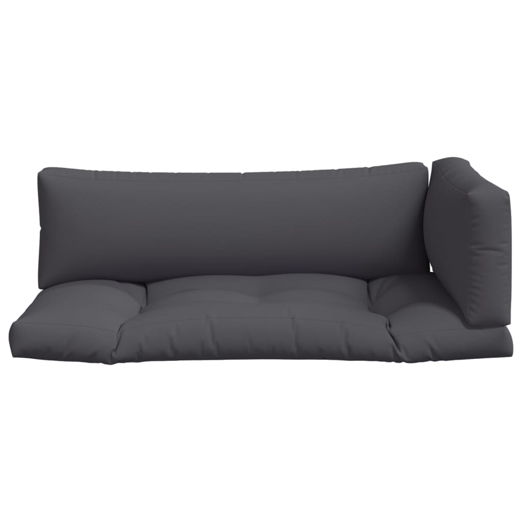 Pallet Cushions 3 pcs Grey Fabric