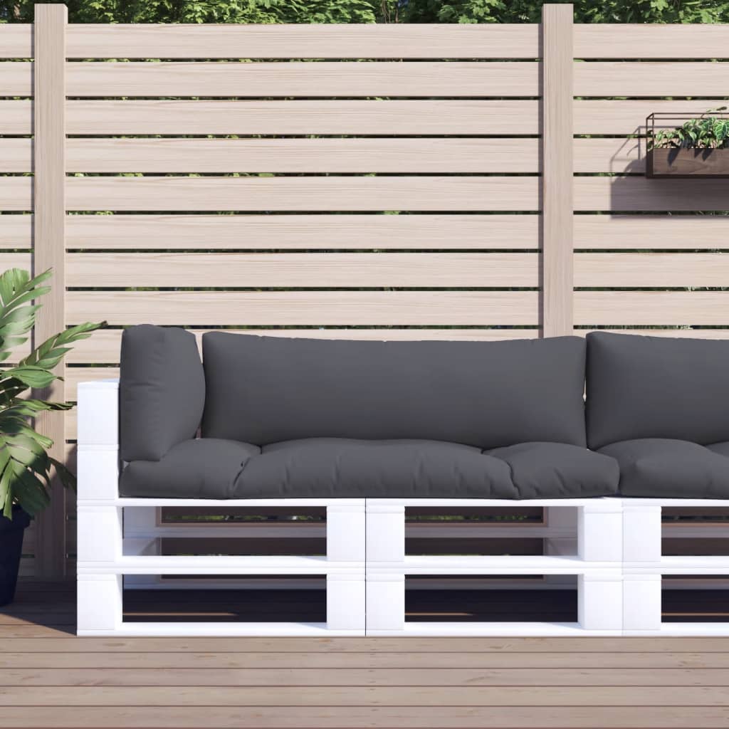 Pallet Cushions 3 pcs Grey Fabric