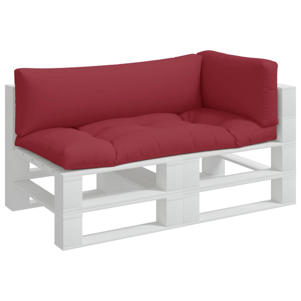 Pallet Cushions 3 pcs Red Fabric
