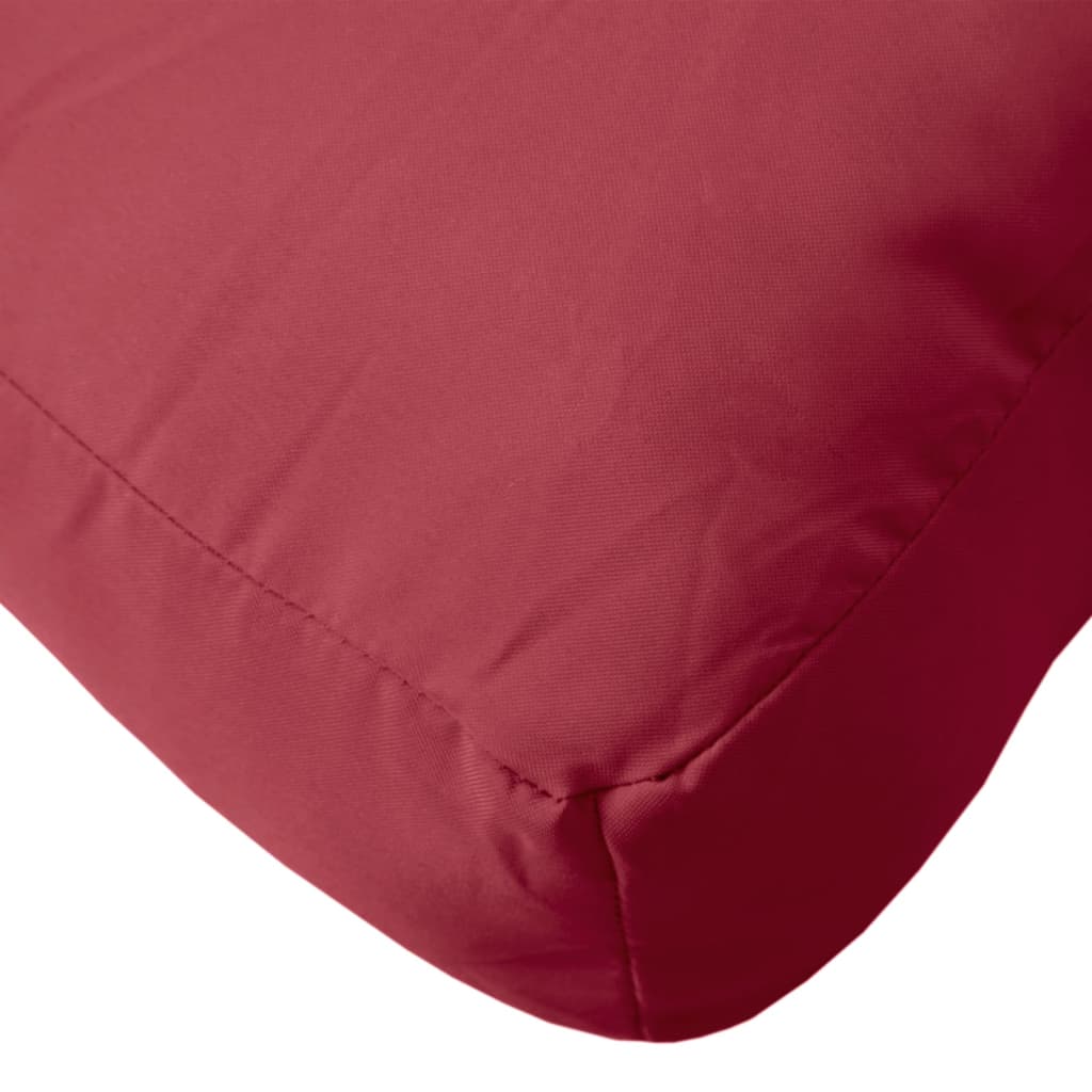 Pallet Cushions 3 pcs Red Fabric