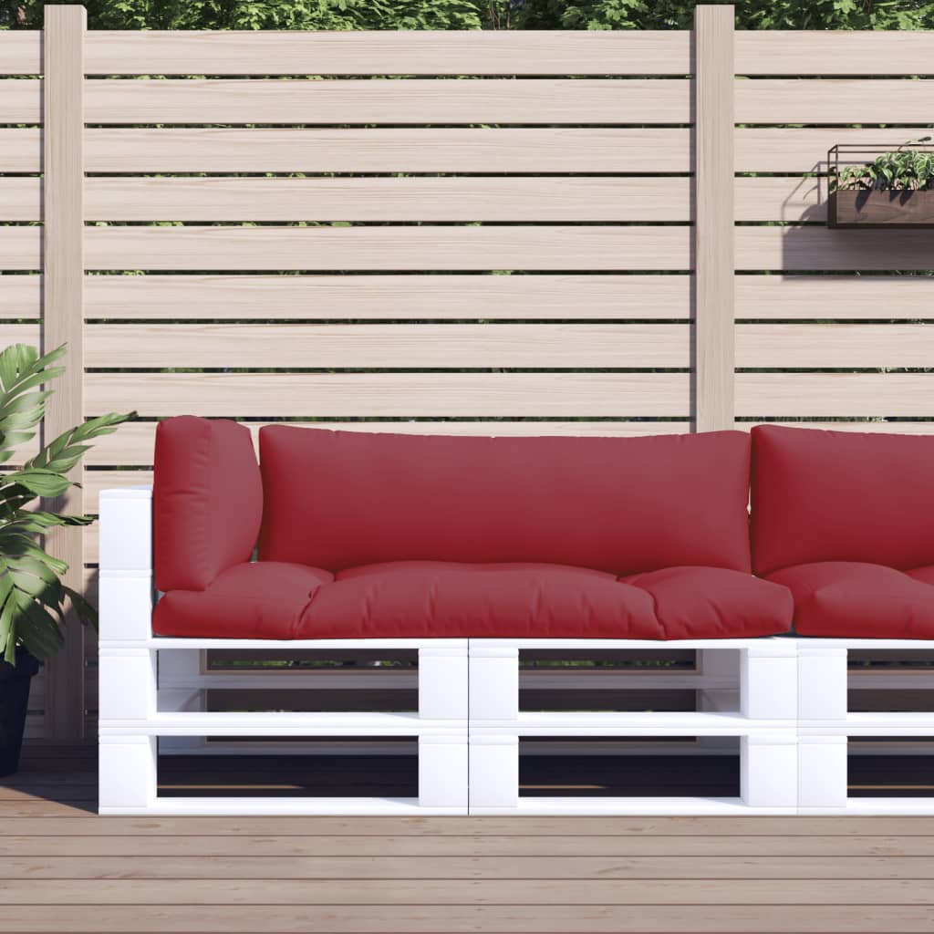 Pallet Cushions 3 pcs Red Fabric