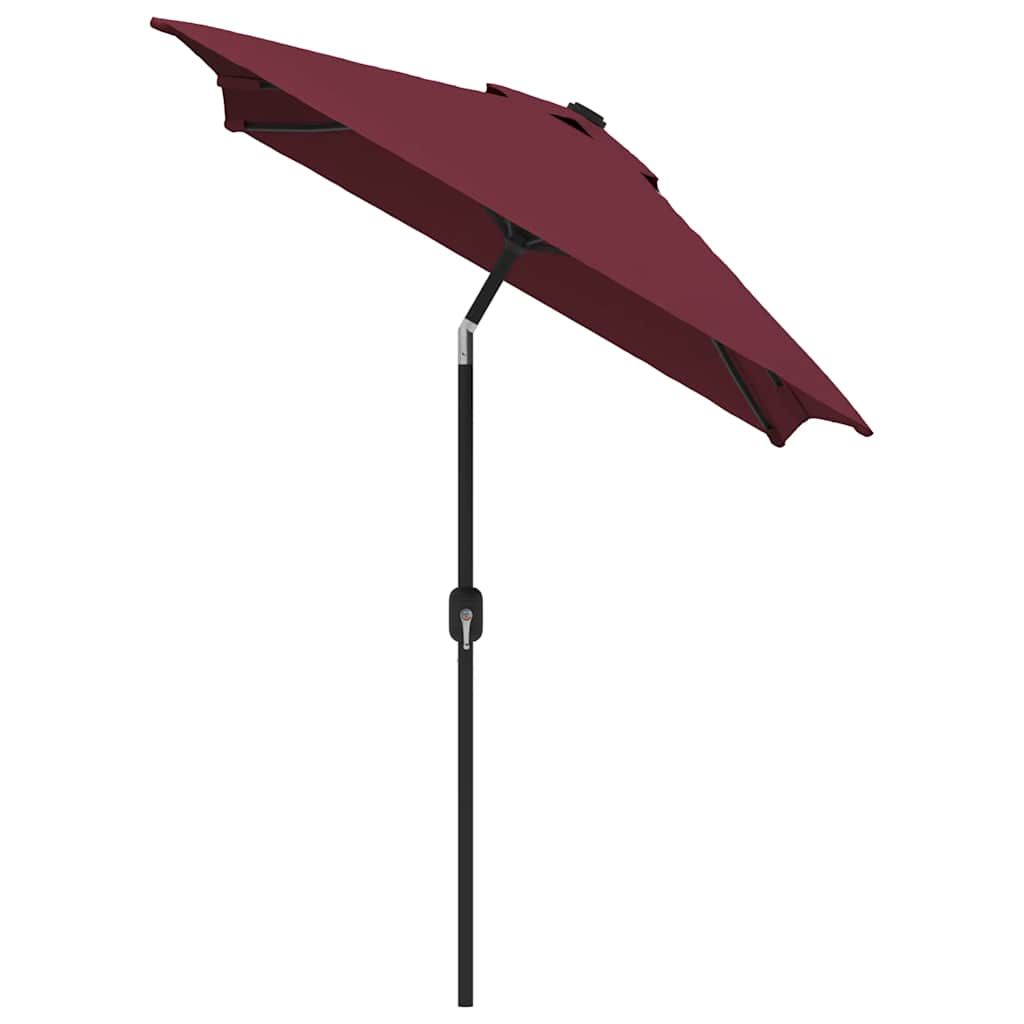 Garden Parasol with Metal Pole 300x200 cm Bordeaux Red