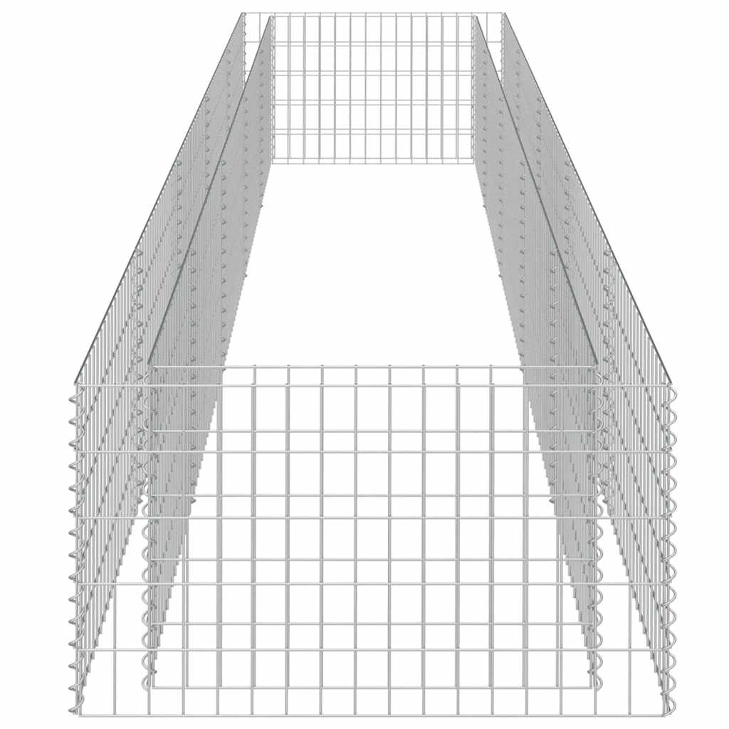 Gabion Raised Bed Galvanised Steel 450x90x50 cm