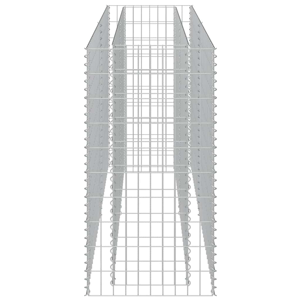 Gabion Raised Bed Galvanised Steel 180x50x100 cm