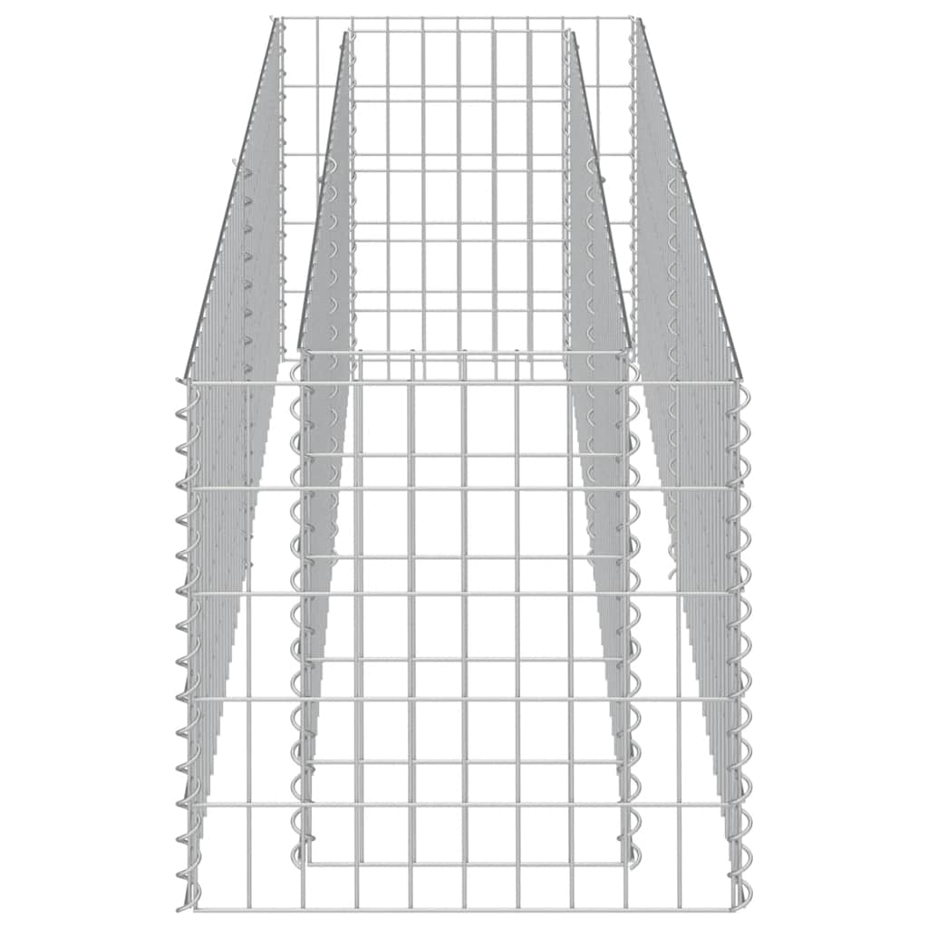 Gabion Raised Bed Galvanised Steel 180x50x50 cm